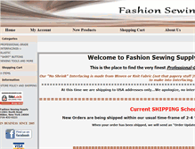 Tablet Screenshot of fashionsewingsupply.com